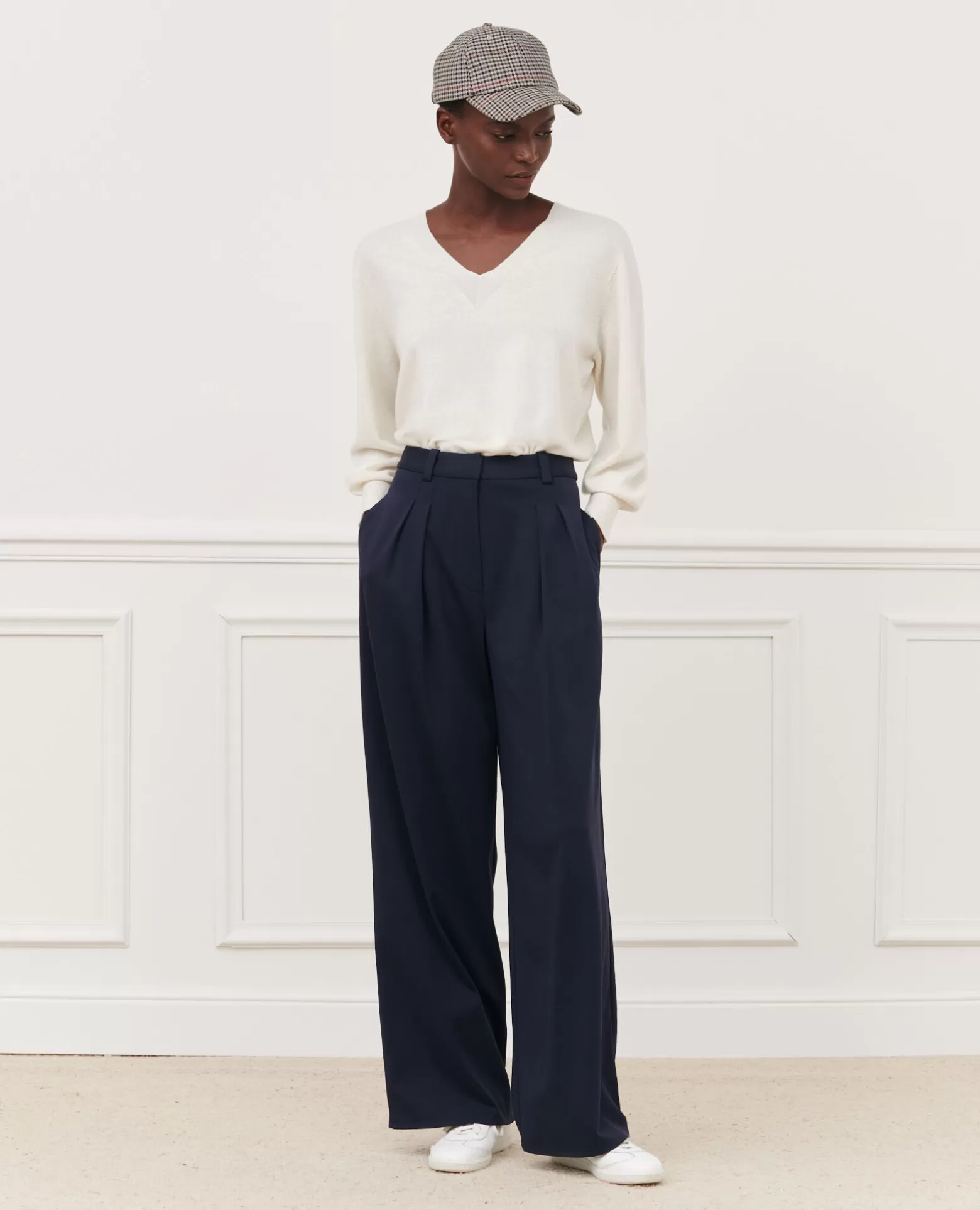 Pantalons | Comptoir des Cotonniers Yvonne - Pantalon Ample 7012C 69 Navy